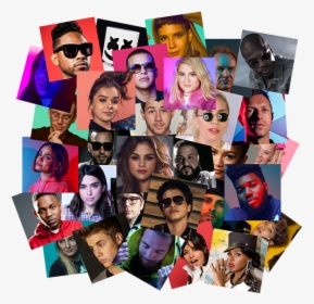 Pop Artists - Pop Music Artists Collage, HD Png Download, Transparent PNG