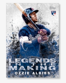 2018 Topps Baseball Series 2 Ozzie Albies Legends In - 2018 Topps Update Legends In The Making Gold, HD Png Download, Transparent PNG