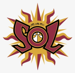 Miami Sol Logo Png Transparent - Women's National Basketball Association Teams In Miami, Png Download, Transparent PNG