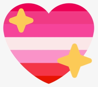 I Made Some Lgbt Sparkle Heart Emojis For My Discord - Discord Pride Heart Emojis, HD Png Download, Transparent PNG
