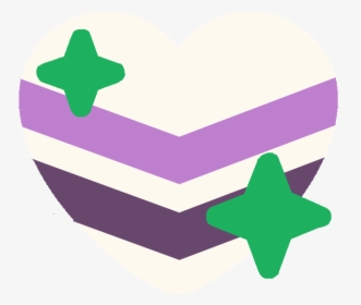 Queerchevronsparkleheart Discord Emoji - Heart, HD Png Download, Transparent PNG