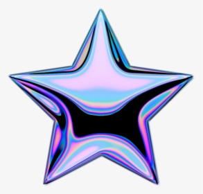 Holo Holographic Shootingstar Stars Star Emoji Iridesce - Holographic Star, HD Png Download, Transparent PNG