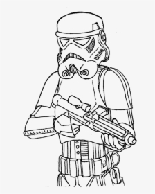 Star Wars Stormtrooper Face - Easy Storm Trooper Star Wars Coloring Pages, HD Png Download, Transparent PNG
