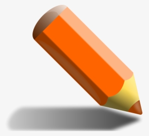 Transparent Crayons Clipart - Orange Pencil Clipart, HD Png Download, Transparent PNG