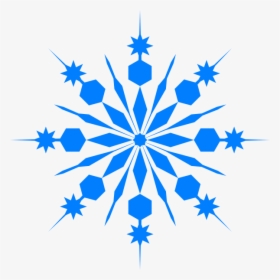 Snowflake Clip Art At Clker - Transparent Background Snowflake Clip Art, HD Png Download, Transparent PNG