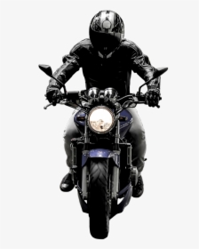 Biker Png Page - Riding Motorcycle Front Png, Transparent Png, Transparent PNG