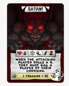 Satan - Binding Of Isaac Four Souls All Cards, HD Png Download, Transparent PNG