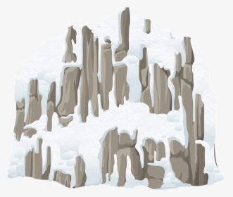 Mountains, Rock, Snow, Frozen, Cold, Winter, Outdoor - Snowy Mountain Draw Png, Transparent Png, Transparent PNG