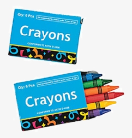 Kids Rule™ Blue Box 6-piece Crayon Sets - Crayon, HD Png Download, Transparent PNG