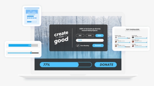 Beautiful Donation Forms For Nonprofits - Web Design Donation Progress Bar, HD Png Download, Transparent PNG