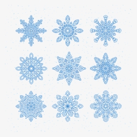 Snowflakes, Vector, New Year S Eve, Christmas, Holiday - Corel Draw Distort Tool, HD Png Download, Transparent PNG