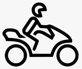 Biker - Motorcycle Rider Icon, HD Png Download, Transparent PNG