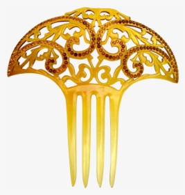 Art Deco Hair Comb Amber Celluloid Spanish Style Hair - Health & Beauty, HD Png Download, Transparent PNG