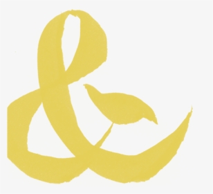 Yellow Ampersand , Png Download - Ampersand Yellow Transparent Background, Png Download, Transparent PNG