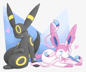 Eeveelution Umbreon And Sylveon, HD Png Download, Transparent PNG
