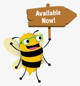 Available Bee - Cartoon, HD Png Download, Transparent PNG
