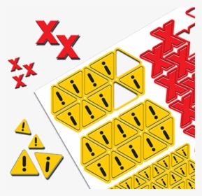 Magnetic Red Crosses / Amber Warning Triangles - Triangle, HD Png Download, Transparent PNG