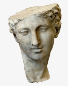 #greek #art #vaporwave #statue #broken - Ancient Greek Statue Head, HD Png Download, Transparent PNG