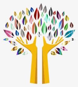 This Free Icons Png Design Of Prismatic Hands Tree - Background Family Reunion Logo, Transparent Png, Transparent PNG