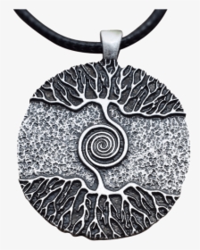 Yggdrasil Tree Of Life Pendant - Spiral Tree Of Life Pendant, HD Png Download, Transparent PNG