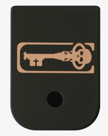 Skeleton Key Brass Black Traditional Finish Mag Plate, HD Png Download, Transparent PNG