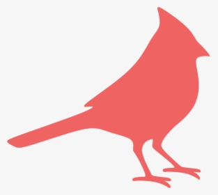 Silhouette Northern Cardinal Clip Art - Cardinal Clipart Black And White, HD Png Download, Transparent PNG