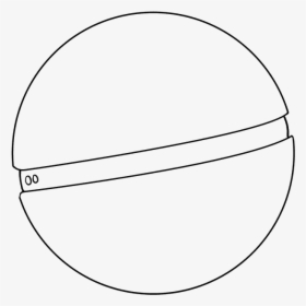 How To Draw Poke Ball - Ball Draw, HD Png Download, Transparent PNG
