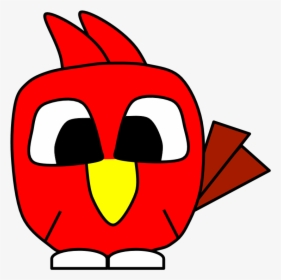 Cardinal, Big Eyes, Cartoon Animal, HD Png Download, Transparent PNG