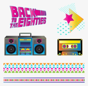 Eighties, Boombox, Retro, Music, Cassette, Technology, HD Png Download, Transparent PNG