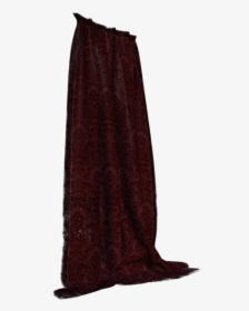 Deep Red Curtains Cut - Curtains Side View Png, Transparent Png, Transparent PNG