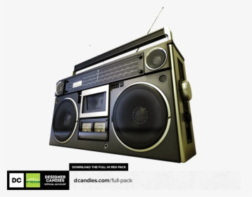 Boombox Psd, HD Png Download, Transparent PNG