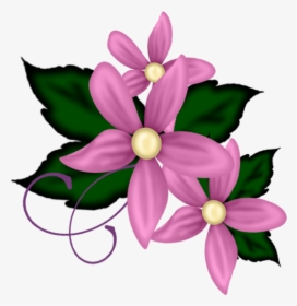 Purple Flower Clipart Tiny Flower - Small Purple Flowers Clipart, HD Png Download, Transparent PNG