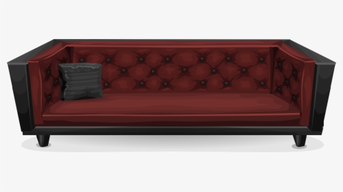 Dark Red Sofa From Glitch Clip Arts - Dark Red Sofa Transparent, HD Png Download, Transparent PNG