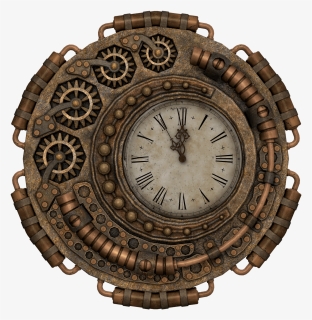 Clock, Time, Time Of, Fantasy, Steampunk, Isolated - Clock Steampunk Png, Transparent Png, Transparent PNG