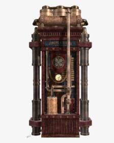 Transparent Steampunk Clock Clipart - Steampunk Clock Steampunk Transparent, HD Png Download, Transparent PNG