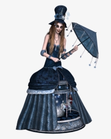 Girl Dress Steampunk Free Picture - Gothic Carousel, HD Png Download, Transparent PNG