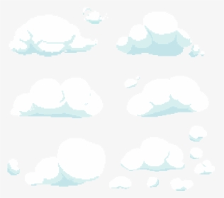 Clip Art Pixel Cloud - Pixel Art Clouds Png, Transparent Png, Transparent PNG