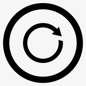 Refresh Circular Arrow In A Circle Comments - Creative Commons Logo, HD Png Download, Transparent PNG
