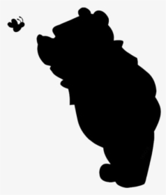 Transparent Winnie The Pooh Honey Bees Art, Winnie - Winnie The Pooh Silhouette Background, HD Png Download, Transparent PNG