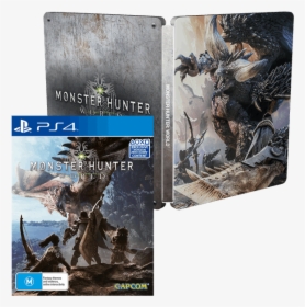 Monster Hunter World Ps4 Case , Png Download - Monster Hunter World Package, Transparent Png, Transparent PNG