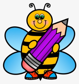 Bees Clipart Child - Bee Clip Art School, HD Png Download, Transparent PNG