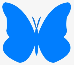 Bright Butterfly Clip Art At Clker - Clipart Light Blue Butterfly, HD Png Download, Transparent PNG