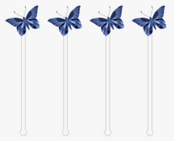 Blue Butterfly Acrylic Stir Sticks - Adonis Blue, HD Png Download, Transparent PNG