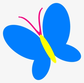 Blue Butterfly Clip Art At Vector Clip Art - Blue Butterfly Clipart, HD Png Download, Transparent PNG