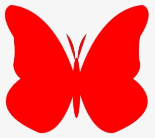 Light Blue Butterfly Clipart - Red Butterfly Vector Png, Transparent Png, Transparent PNG