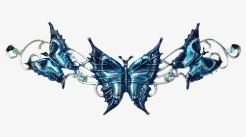 Blue Butterfly Hengeband - Anne Stokes Tiara, HD Png Download, Transparent PNG