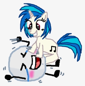 Vinyl Scratch Tickle Snowball By Thedrksiren - Cartoon, HD Png Download, Transparent PNG