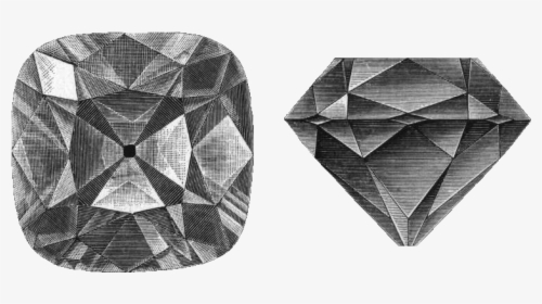 Regent Black - Cushion Cut Diamond Drawing, HD Png Download, Transparent PNG