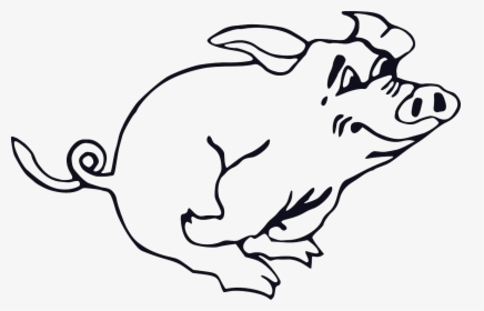 Snowball Animal Farm Drawing Clipart , Png Download - Running Pig Clipart, Transparent Png, Transparent PNG