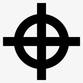 New Svg Image - White Supremacist Cross Tattoo, HD Png Download, Transparent PNG